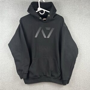 A7 Strongwear Bar Grip Hoodie Men's Medium Black Sweatshirt Textured Back Logo